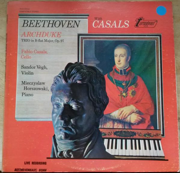 

LP Record LUDWIG VAN BEETHOVEN PABLO CASALS Archduke Trio In B Flat Major Op. TVS34411 Turnabout 1973 US Classical Used