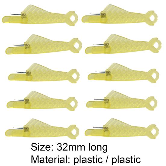10Pcs Portable Needle Threader Fish Shape Convenient To Carry Long Service Life Automatic Threader for Embroidery