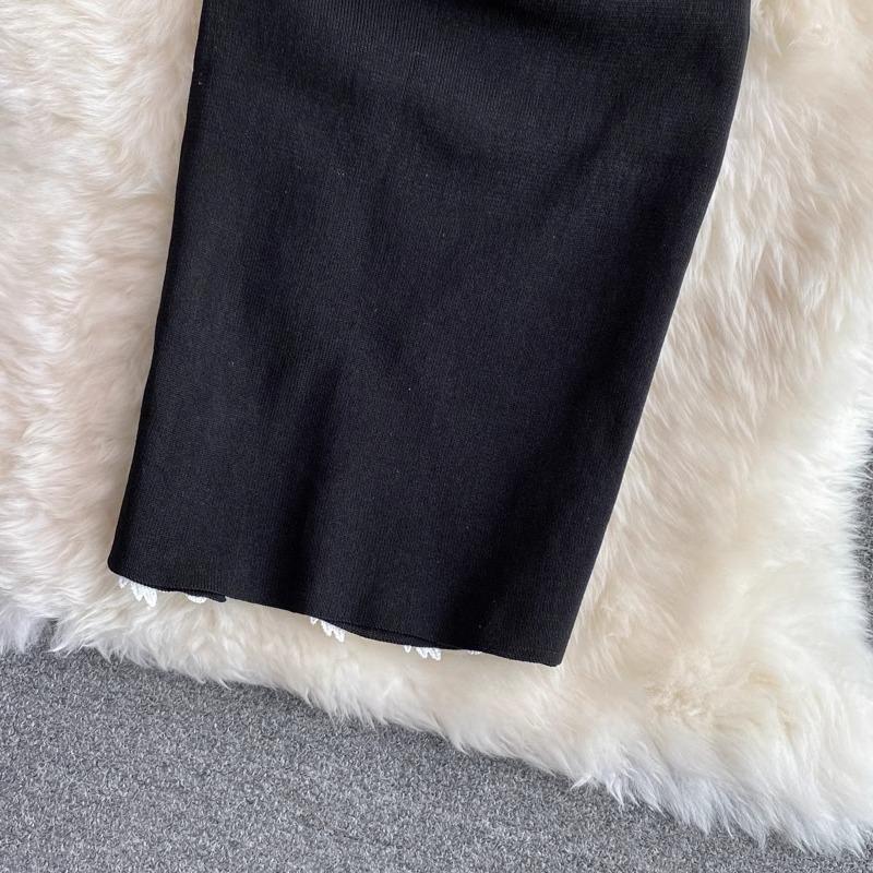 Chic Fashion Sexy Package Hips Lace Dress Women Patchwork Elegant Summer Party Dresses Female Black Mini Club Dress Streetwear Outfits