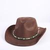 Popular European and American classic suede western cowboy hats, men's and women's fashion outdoor cowboy hats