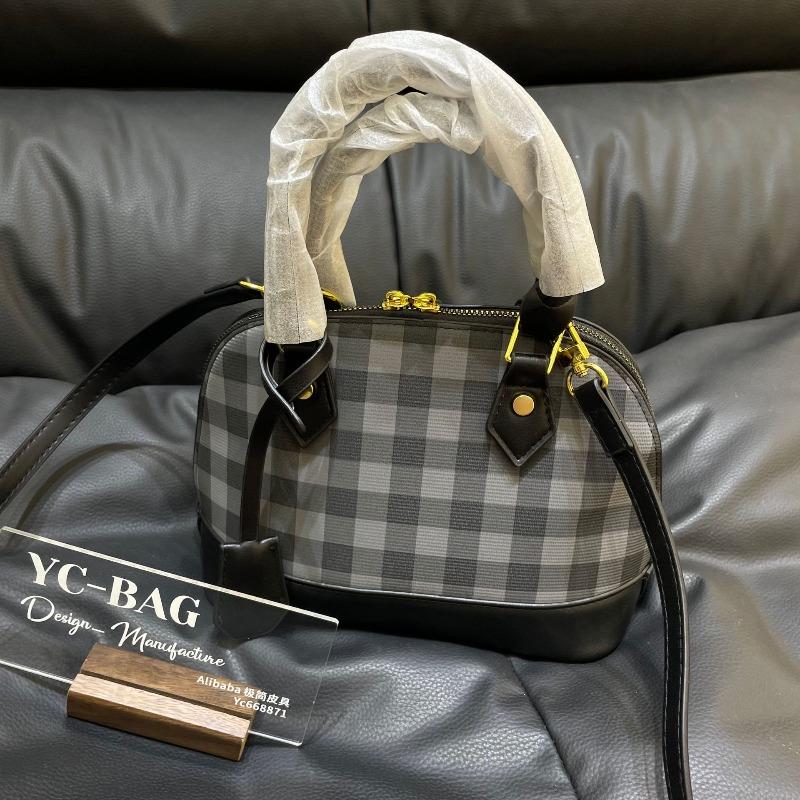 

- Classic presbyopia shell women s bag autumn new portable plaid bag single shoulder crossbody niche