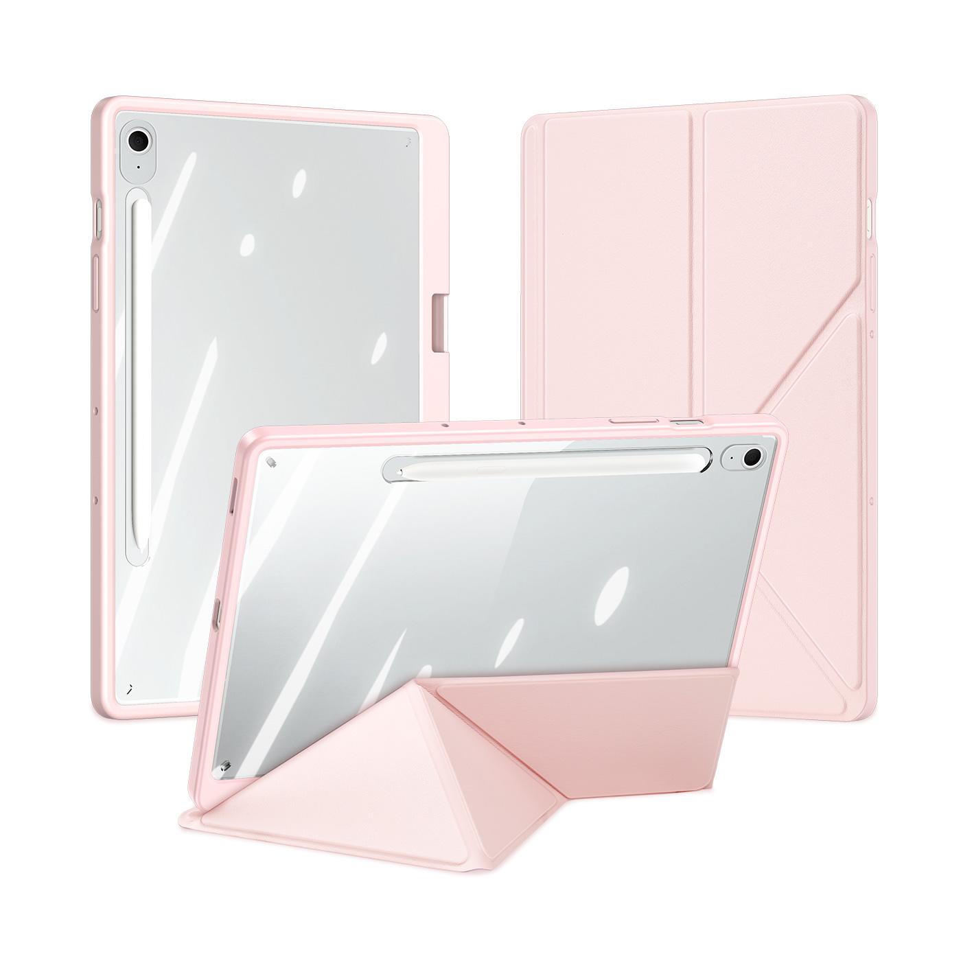 

Прозорий чохол DUX DUCIS для Samsung Tab S10 FE Plus/S9 Ultra/S6 Lite, Знімний чохол із застібкою-кнопкою, Тримач для S Pen, Автоматичне пробудження/Сон S10 Lite рожевий