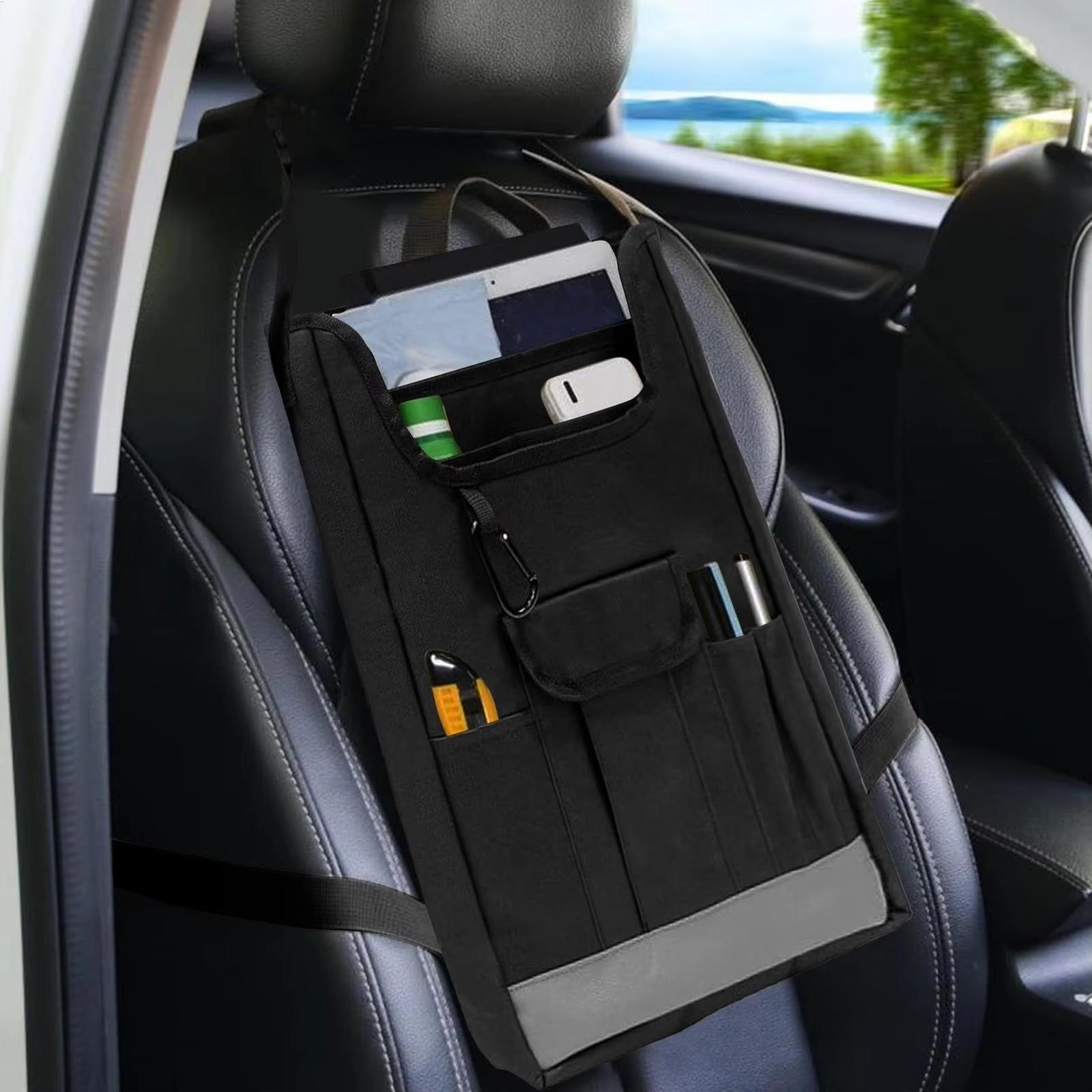 Органайзер на спинку сиденья автомобиля - Защитные коврики от пинков на спинку сиденья | Чехлы на спинку автомобильного сиденья one size
