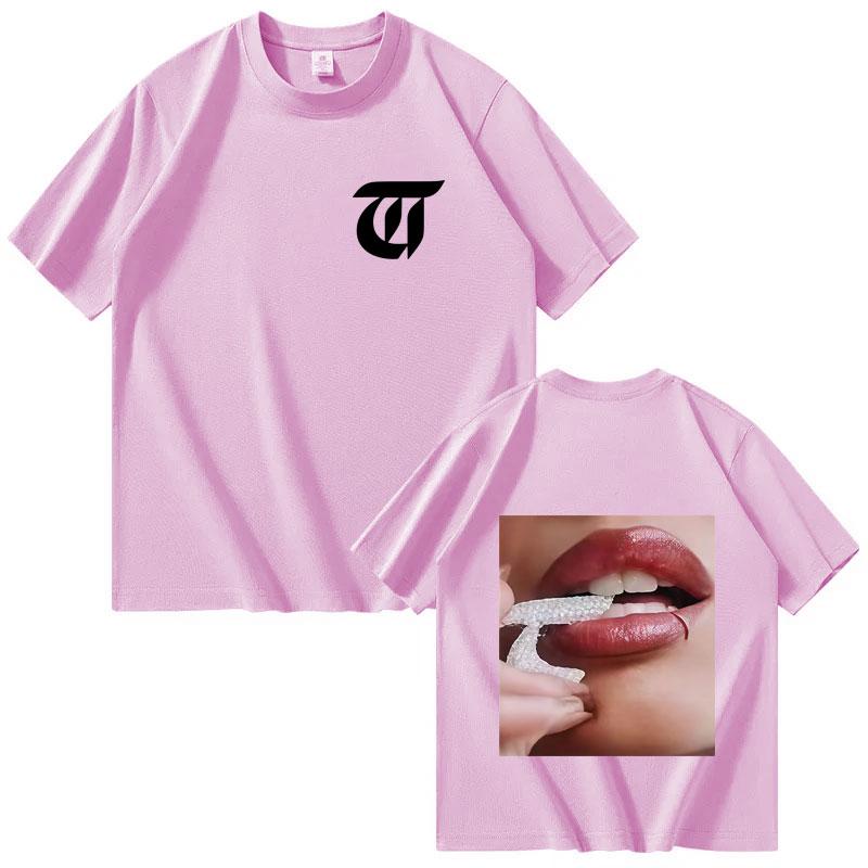 Singer TINI Futttura Harajuku 2025 Tour Double Sided Casual Short Sleeve Tee Fashion Gothic Tshrits Mens Womens Oversized Tshrit
