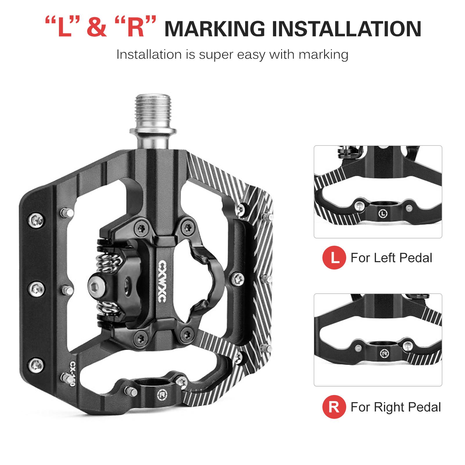 

Педаль МТБ с двойной платформой, многофункциональные велосипедные педали с шипами, замена для SPD Mountain CX-150