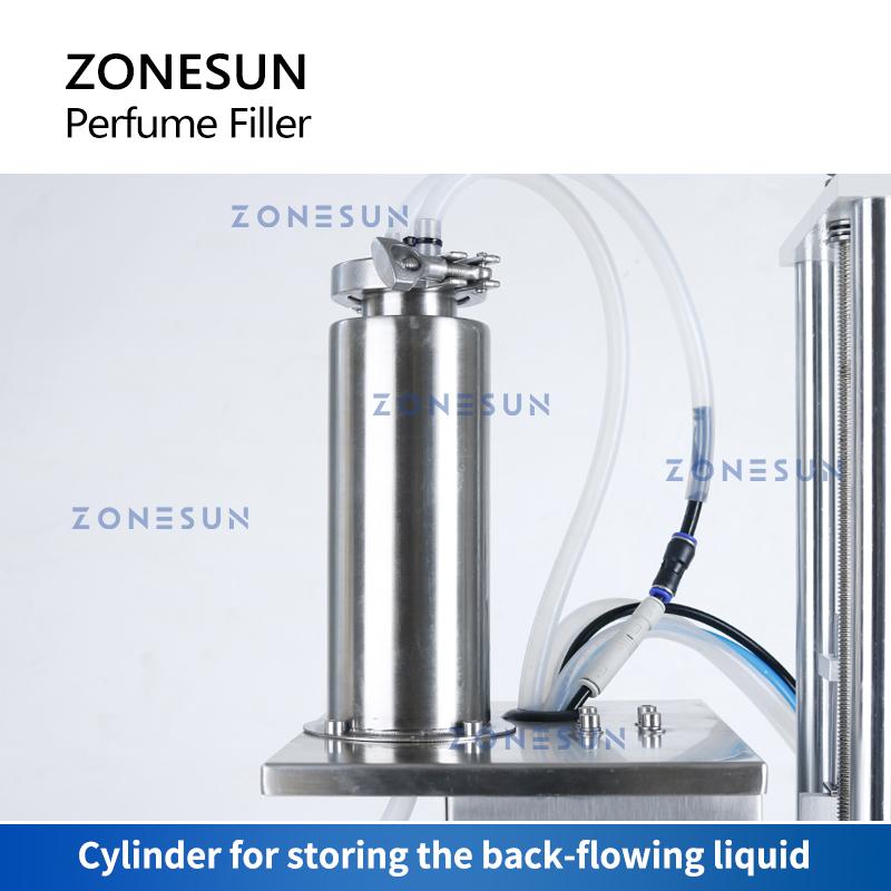ZONESUN ZS-YTZL500S Manual Vacuum Pneumatic Perfume Filling Machine For Bottle Liquid Cologne Fragrance Scent Vial Beverage