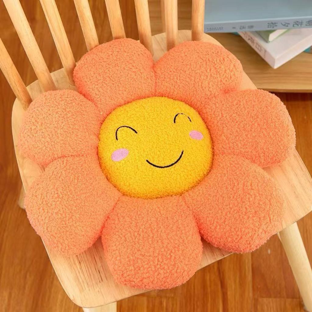 40CM Sunflower Cartoon Cushion Plush Toy Cute Flower Chair Cushion Sleeping Pillow Doll Festive Gift Child Birthday Gift