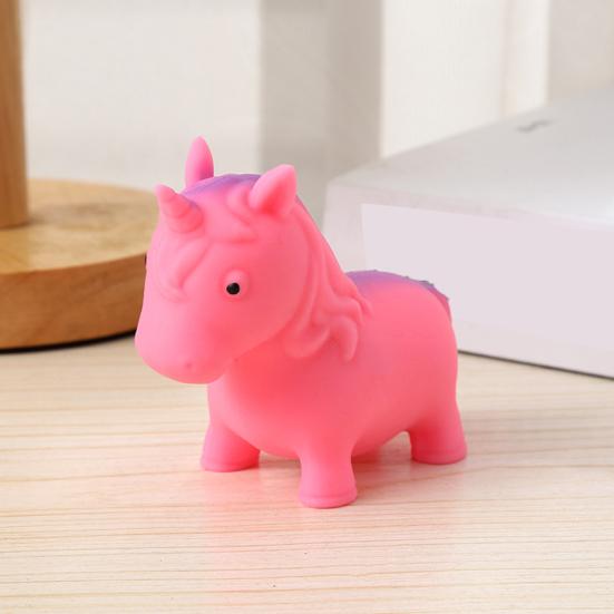 Flour Filling Horse Squeeze Toy Stretchy Slow Rebound Simulation Pony Fidget Toy Soft Animal Shape Sensory Pinch Toy