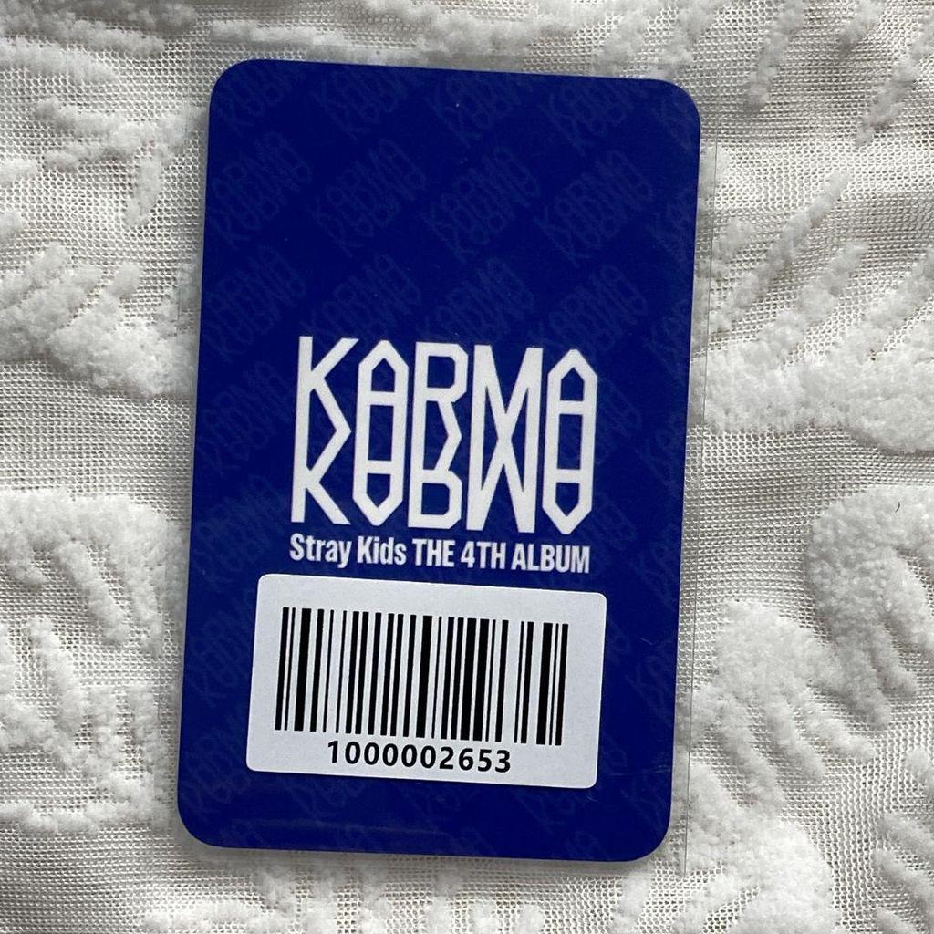 [USED] Han Straykids KARMA fans pre-list SKIZ trading cards