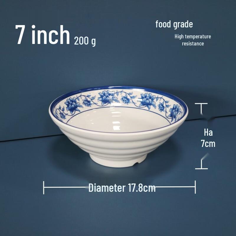 777 Melamine Commercial Ramen & Soup Bowls 8 inch (10-pack)