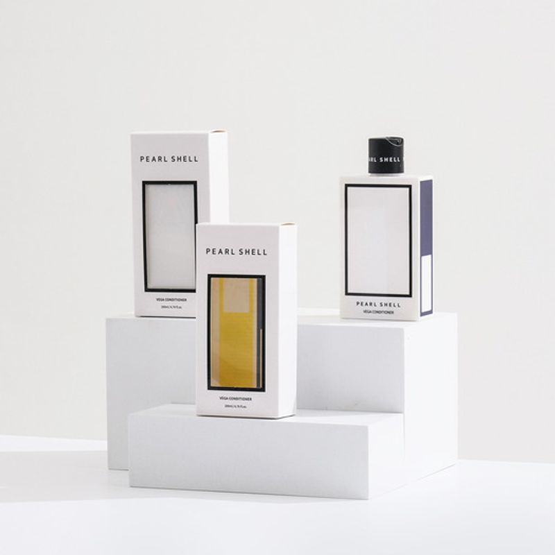 PEARL SHELL Vega Conditioner 200ml Pearl Shell Transparent Vanity Bag + Shopping Bag