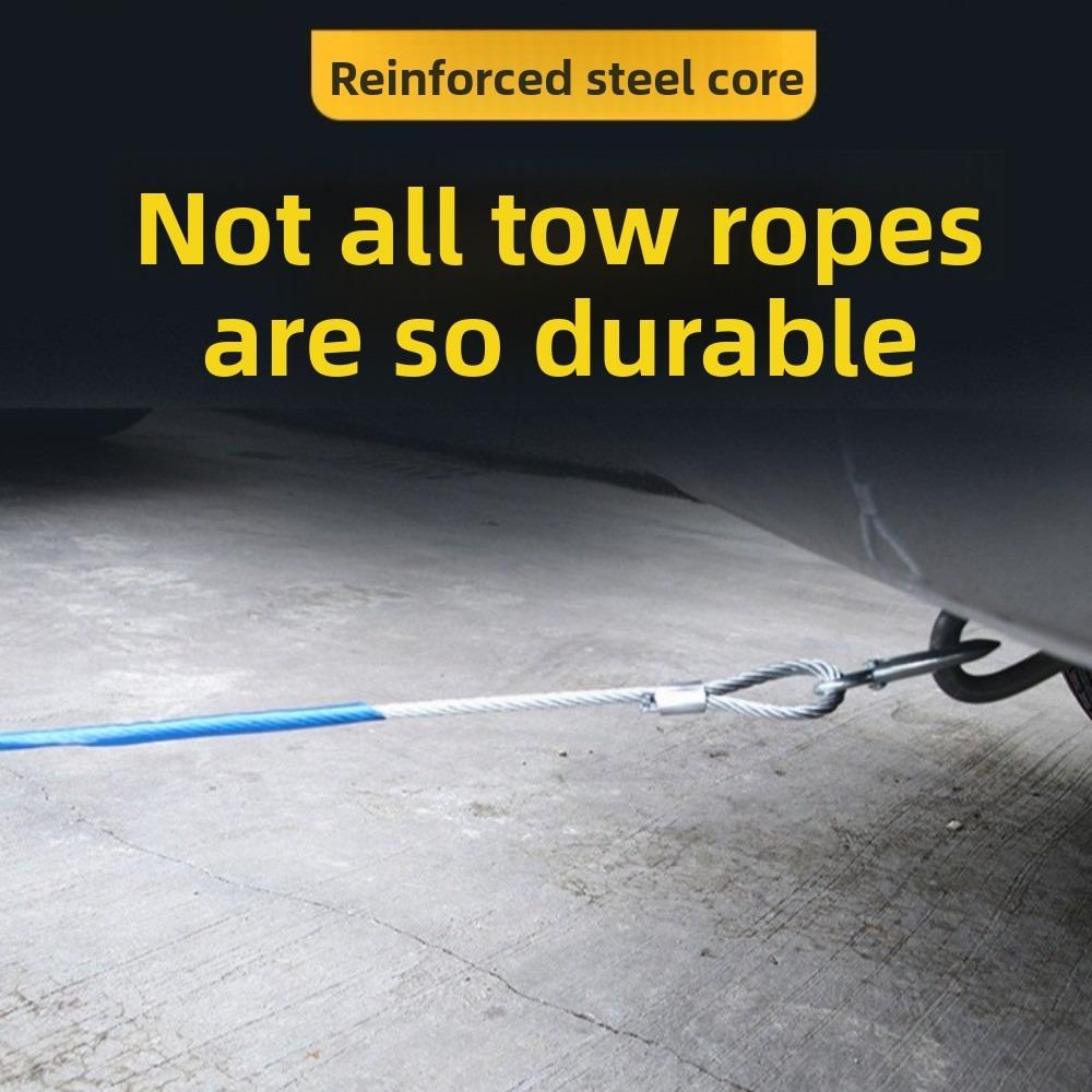 Emergency Emergency Rope Wear Resistant Steel Wire Traction Roping 7 Tons Trailer Rope  Outdoors