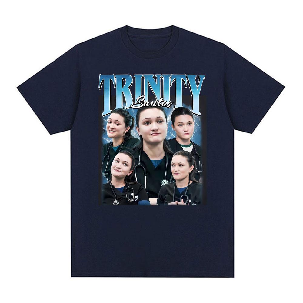 Trinity Santos Unisex Vintage 90s Medical Drama Fan Graphic T Shirts Unisex Women Fashion 100 Cotton Tee Shirt ONeck Tops Tshirt