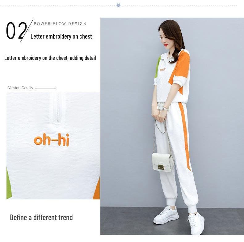 Women's Sporty Chic Petite Two-Piece Set - 2022 Summer Style - Figure-Flattering & Youthful Look