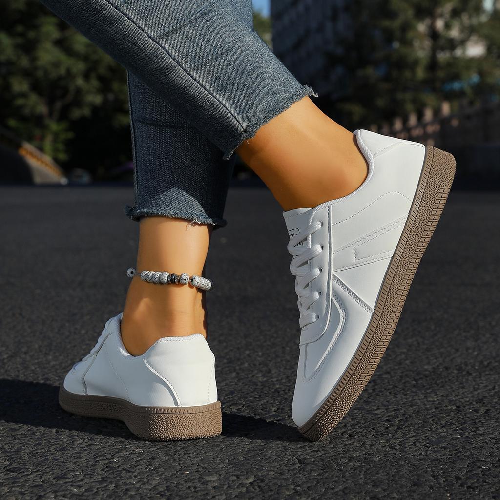Women Casual Sneakers Outdoor Comfortable Flat Shoes Women Spring Soft Sole Walking Sneakers Female Fashion Low-Top Sport Shoes