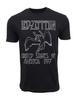 Led Zeppelin Unisex Maglietta con Logo Distress Originale e Autentico Licenza 1977