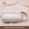 Compact PU Makeup Bag - Portable Handheld Storage & Coin Purse