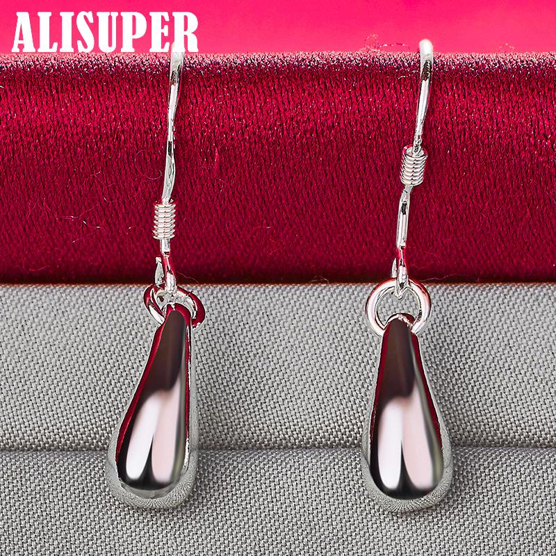 925 Sterling Silver Picaturi de apa Picaturi de ploaie Cercei Bijuterii