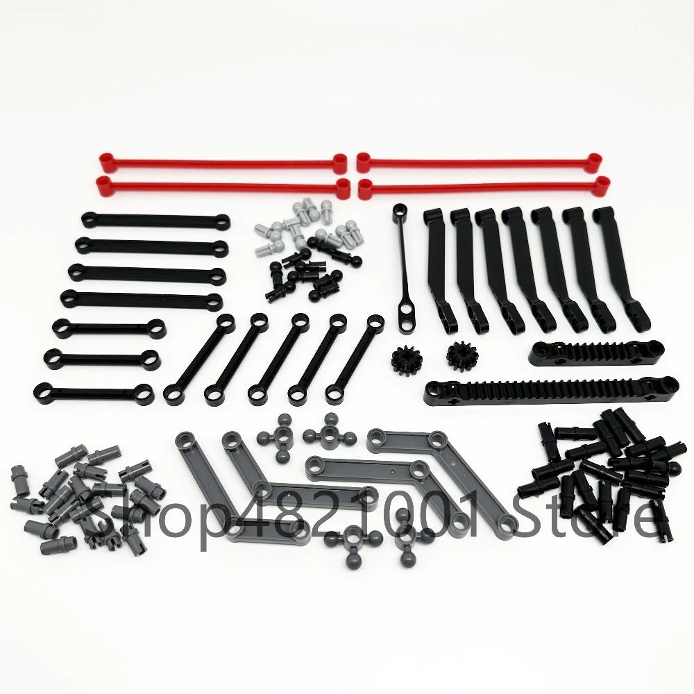 High-Tech Technical Parts Pin Beam Liftarm Axle Connector Panel Gear Car Motorcycle Building Blocks Bricks Technology Set Toys