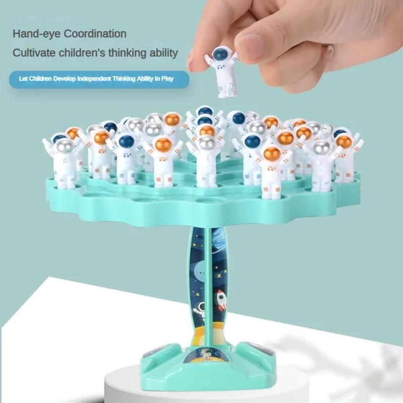 Astronauten Balance Puzzle Tischspiel Gelegenheitsspiel Interaktives Tischkampfspiel für Eltern und Kinder Kinder Stapelbrett Partyspiel