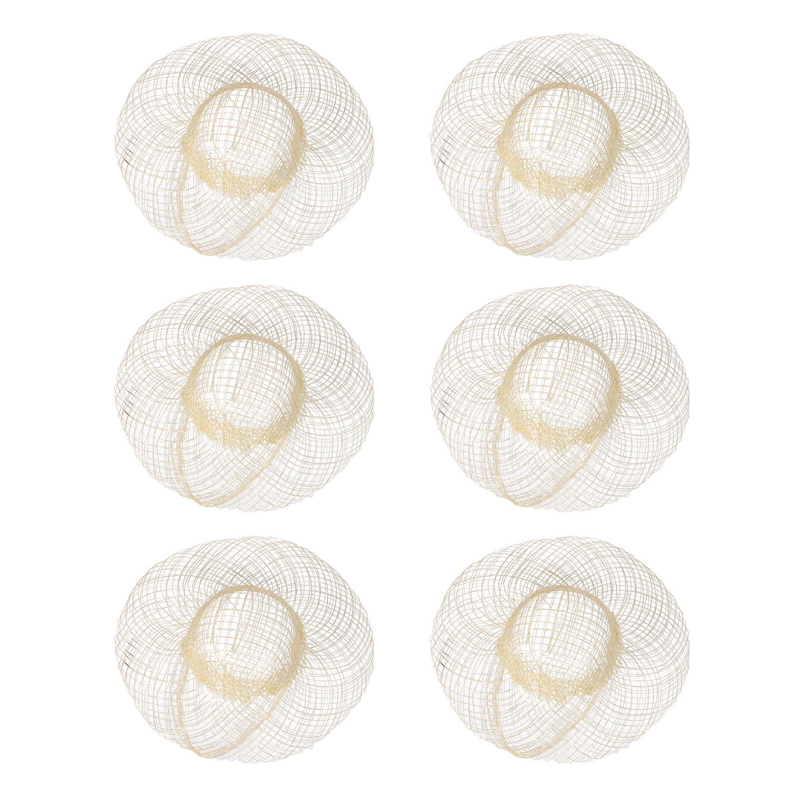 

uxcell Mini Straw Hats 6-Pack, 4-inch Woven Straw Hats for Miniature Dolls, Dollhouse DIY Craft Decorative Accessories, Wood Tone, Size L