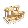DIY Wooden Track Marble Toy Puzzle Assembly Brain Teaser Crafts Unique Rolling Ball Blocks for