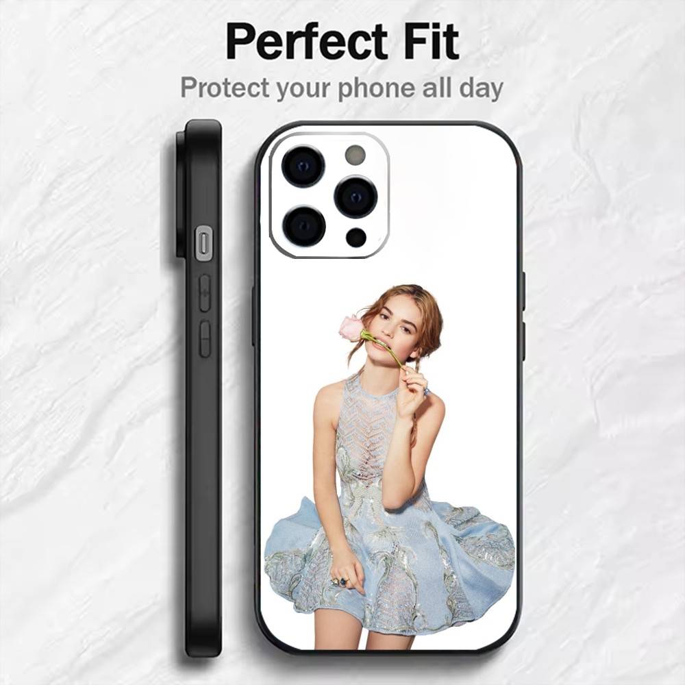 

Actor L-Lily J-James Phone Case For iPhone17,16,15,14,13,12 Plus,Max Soft Silicone Black Cover iPhone13PRO