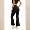 Women's -Color High-Waisted Flared Pants — Butt-Lifting Fitness, Dance, And Sportswear