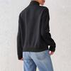 Women's Fashion Crocheted Patchwork Knitted Top With Half-high Collar And Pullover Sweater