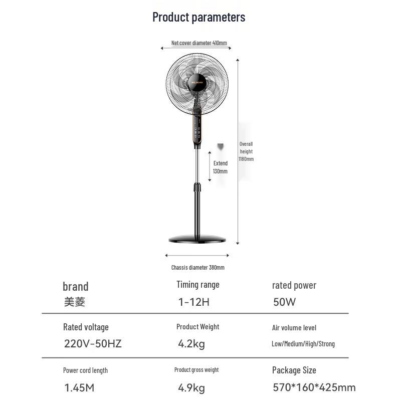 MeiLing Pedestal & Floor Fan