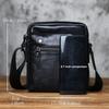 NZPJ Echte Leder Herren Umhängetasche Natürliches Oberleder Rindsleder Crossbody Tasche Lässiger Kleiner Rucksack Handy Tasche