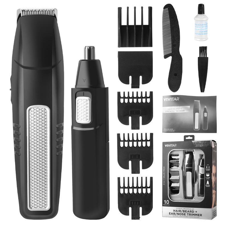 Retro Electric Hair and Nose Clipper Set with Precision Styling and Carving