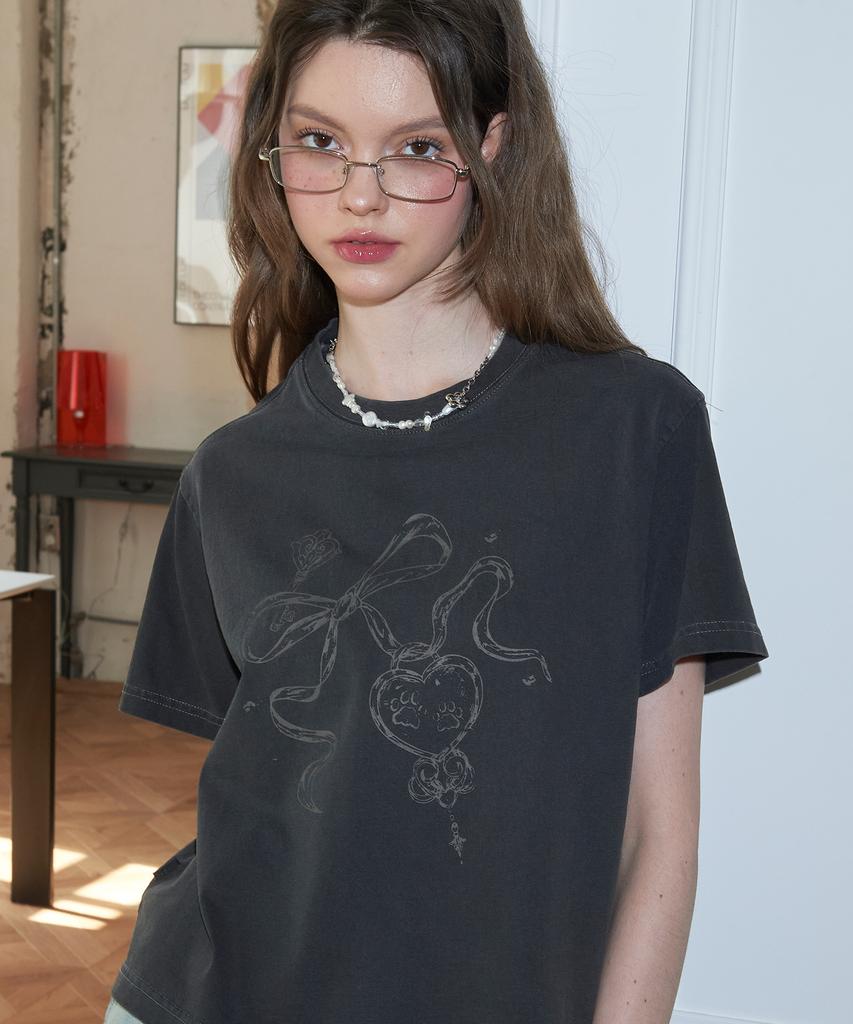 CPGN STUDIO Pouhartkey Short-Sleeve T-Shirt Pigment Black