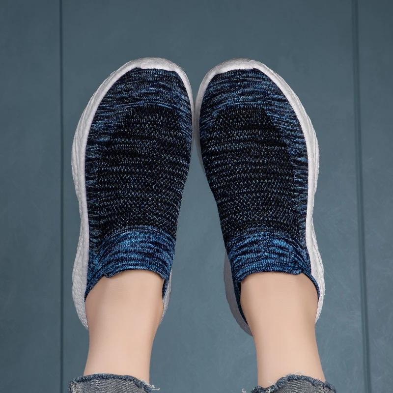 Fashion New Men's Casual Sneakers Comfortable Socks Walking Shoes Spring New Comfortable Men's Casual Shoes Light Sneakers Men Shoes