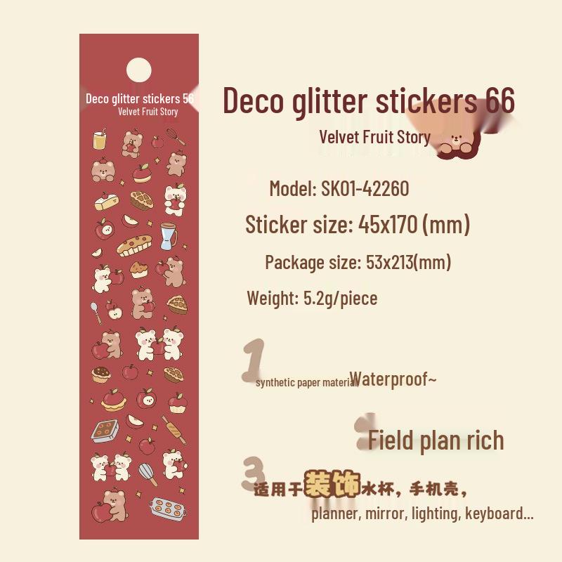 Muzili Deco Dot Stickers - Little Nose Ga - M5 Journal Decoration
