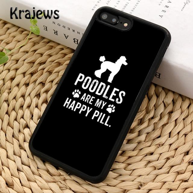 Krajews Poodles Cartoon Girly Cute Style Phone Case For iPhone 14 5s 6s 7 8 Plus X XR XS 11 12 13 Pro Max Samsung S21 S22 Ultra