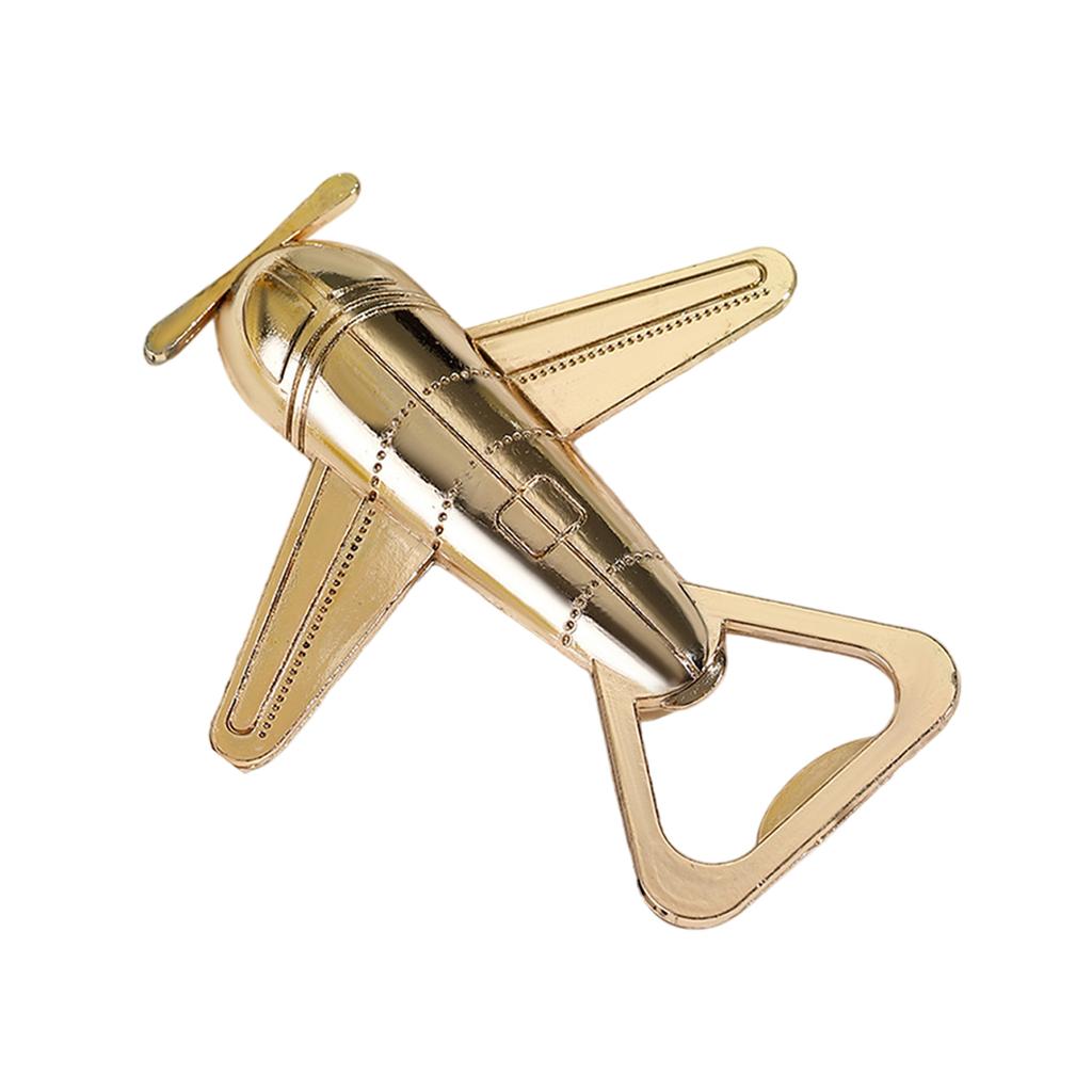Portable Aircraft Wine Bottle Opener Plane Shaped Bottle Lid Remover for Parties and Gatherings Wedding Return Gift