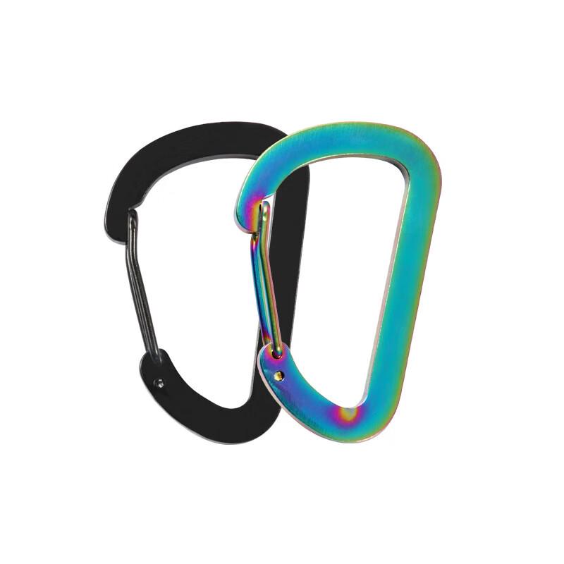 UOSU D-Shape Stainless Steel Carabiner Clip - 5 Pack