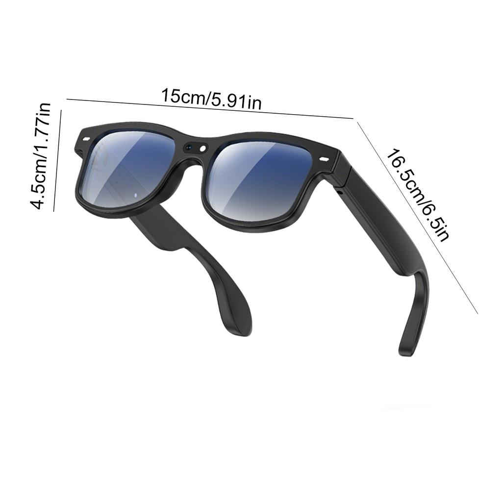 Audio BT Camera Glasses Real-Time 160 Language Translation Color-Change Len HD Smart Glasses Video Recording Glasses for Outdoor