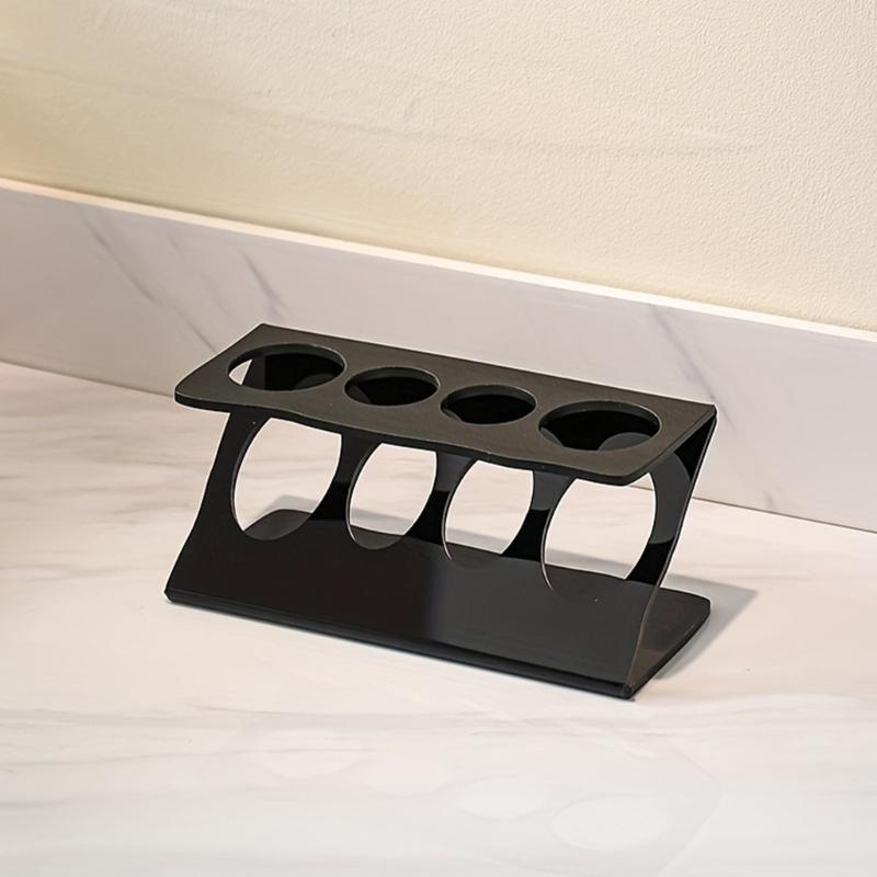 Modern 3D Printed Toothbrush Stand Organizers For Electric Brushes And Mouth Care Products In Delicate Black Or White