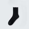 Female Spring and Autumn Cotton All Kinds of Wooden Ear Side Loose Mouth Breathable Boneless Tube Pile Socks