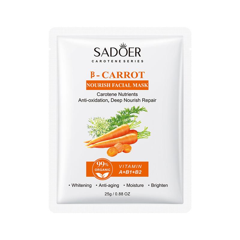 3PCS Carrot Mask 25g Hydrating Moisturizing Moisturizing Skin Tablet Manufacturer 25G