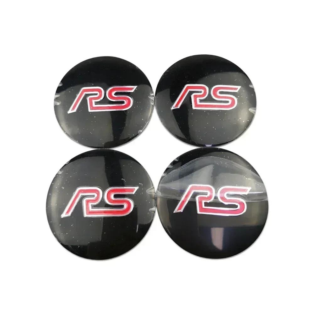 4pcs 56mm Auto Wheel Hub Center Caps Emblem Decals For Ford Fusion Ecosport F36 Kuga ST Explorer Fiesta Focus 2 Mondeo Edge Transit