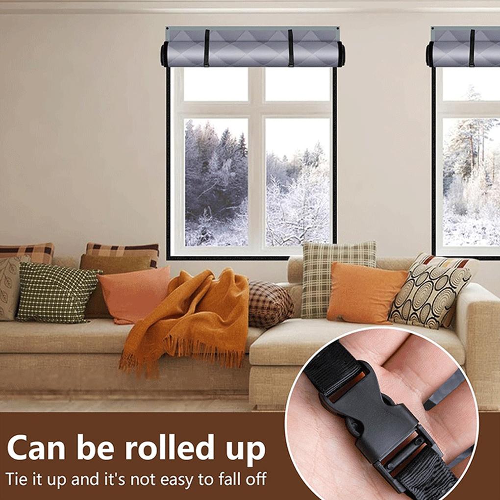 New Windproof Thermal Insulated Window Cover – Protects Against Harsh Winter Waterproof Window Insulation For Winter