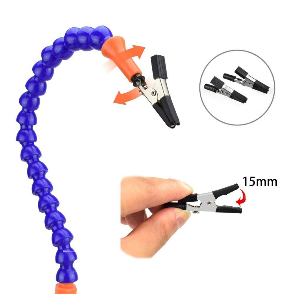 Plastic Soldering Helping Hand Tool Black/Blue Soldering Stand Flexible Arm Soldering Tool