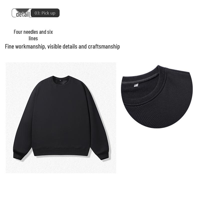 Unisex casualowa bluza z kapturem podszyta polarem: Okrągły dekolt, Luźny krój, Duży rozmiar, Długi rękaw, Idealny dla par