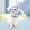 Double-layer PVC Cat Elizabeth Circle Adjustable Kitten Neck Cone Thin Wound Recovery Headband  Dog