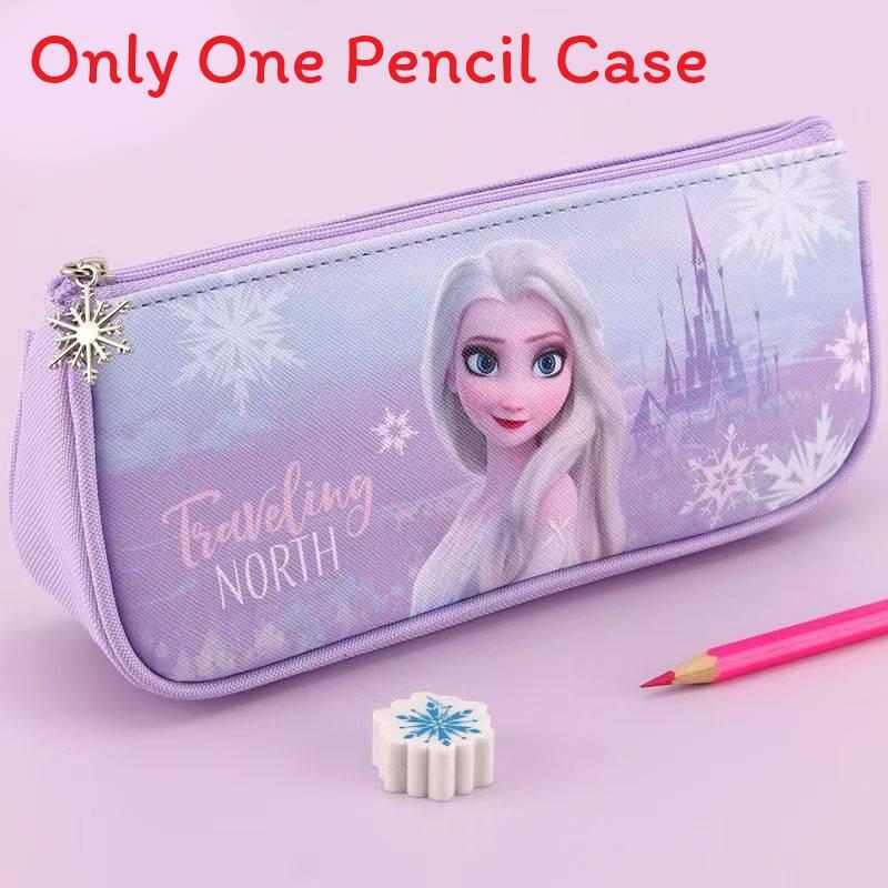Frozen Princess Cartoon Pencil Case For Girls With Large Capacity And Backpack Storage