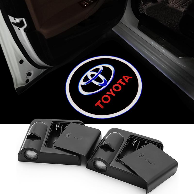 Led Car Door Welcome Lights Projector Ghost Shadow Lamp For Toyota Corolla RAV4 LEVIN Yaris C-HR Camry Prado Prius Accessories