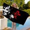 Anime G-Gaara Microfiber Blanket Quick Drying Beach Towels Oversized Printing Super Absorbent Pool Towel Blanket